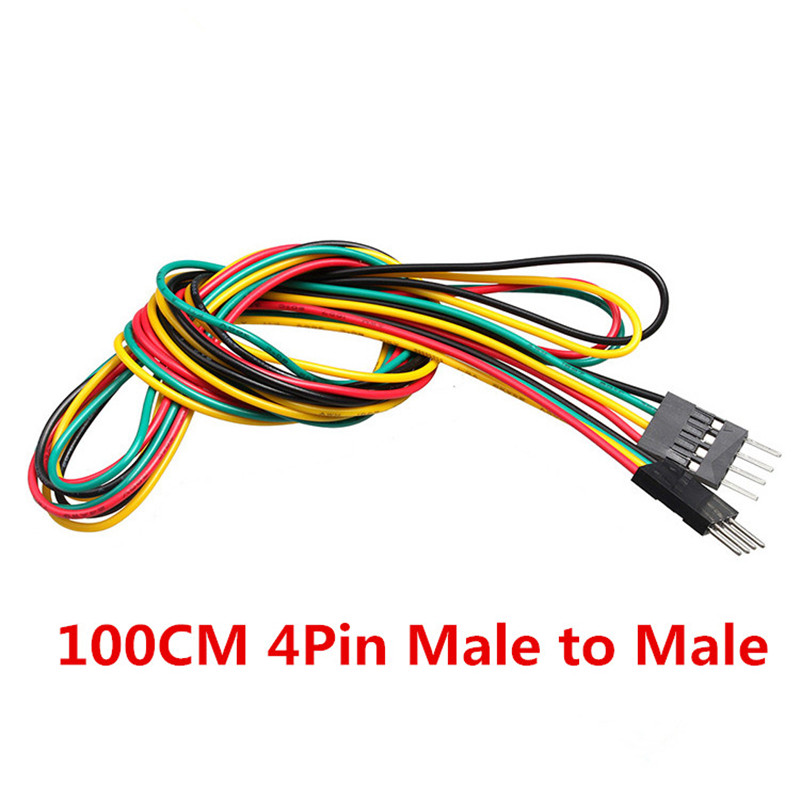 10pcs/lot 4pin 100cm M-M / M-F - Breadboard Jumper Wire recension och pris