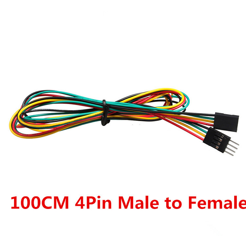 10pcs/lot 4pin 100cm M-M / M-F - Breadboard Jumper Wire recension och pris