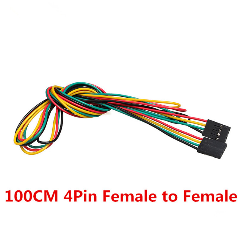10pcs/lot 4pin 100cm M-M / M-F - Breadboard Jumper Wire recension och pris