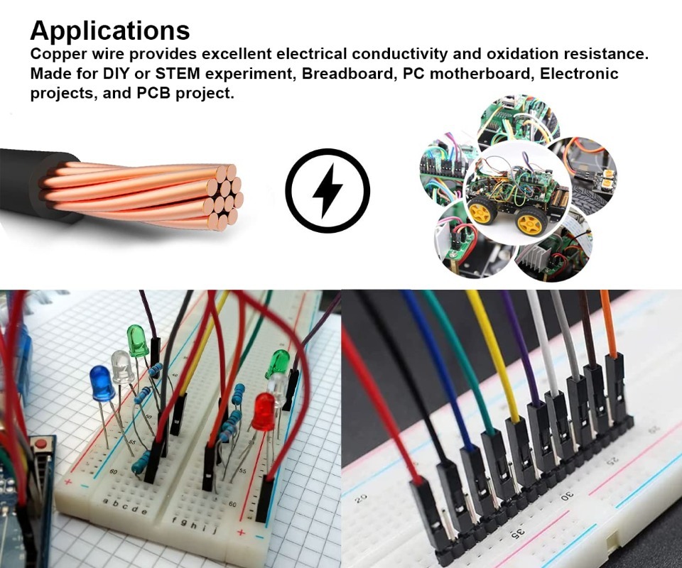 40Pin Dupont Cable Ribbon Jump - Breadboard Jumper Wire recension och pris