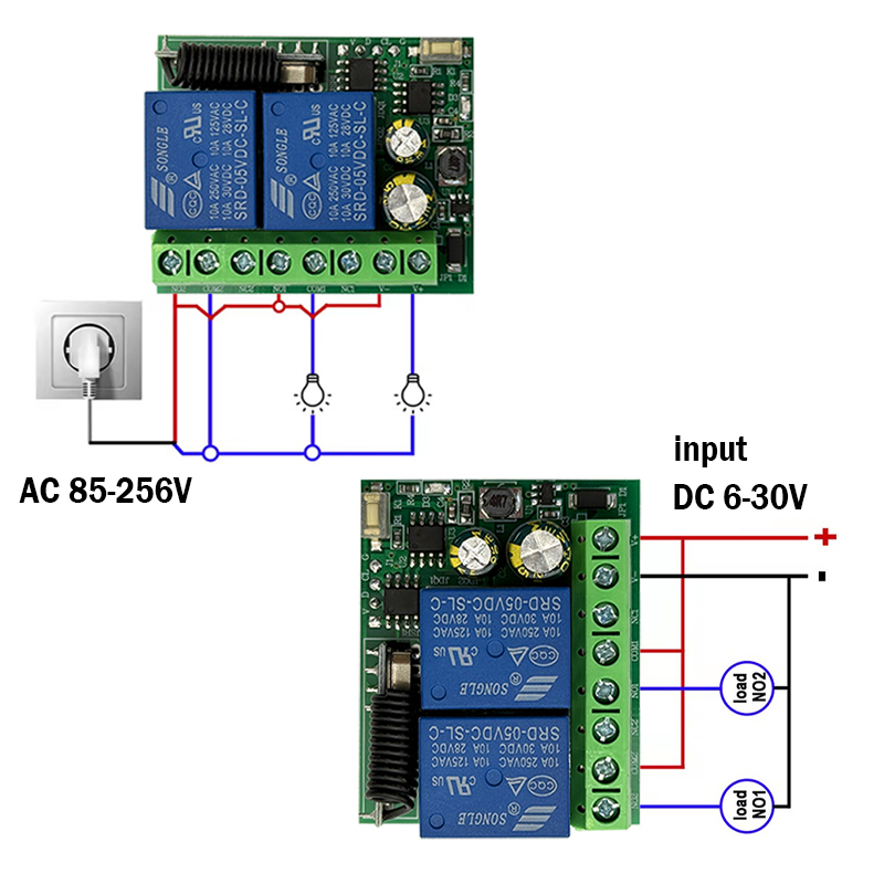10A Relay Receiver Module 433M - Rf 433Mhz Module recension och pris