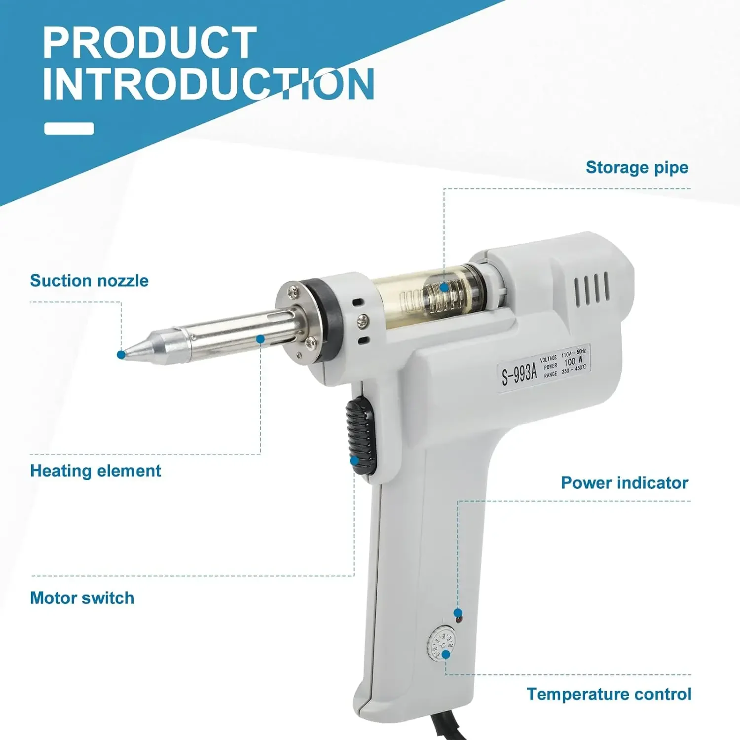 S-998P Double-pump Electric De - Desoldering Pump Solder recension och pris