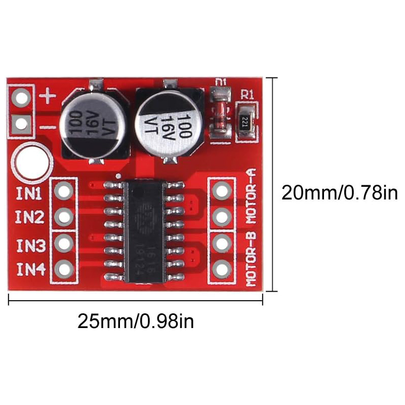 10PCS L298N Mini DC Motor Driv - L298N Motor Driver recension och pris