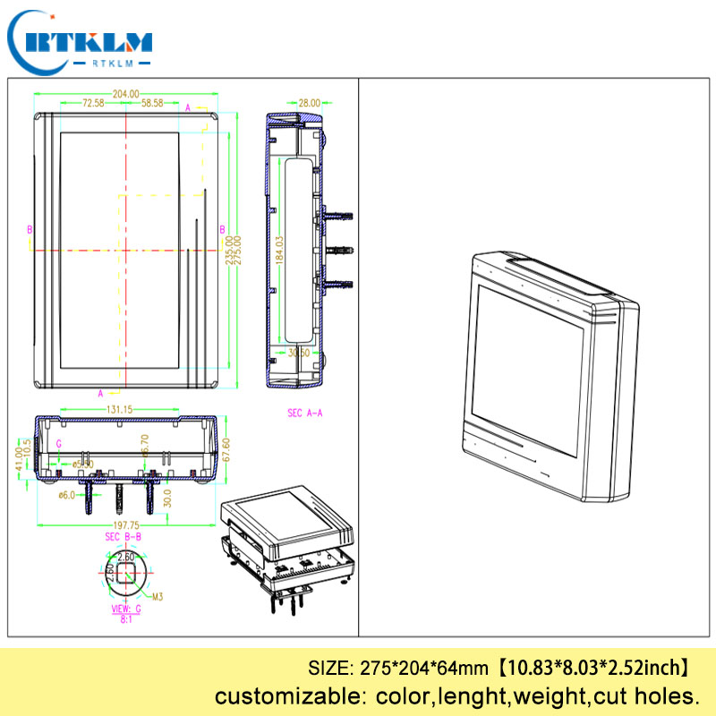 Wall mount plastic housing for - Diy Electronics Housing recension och pris