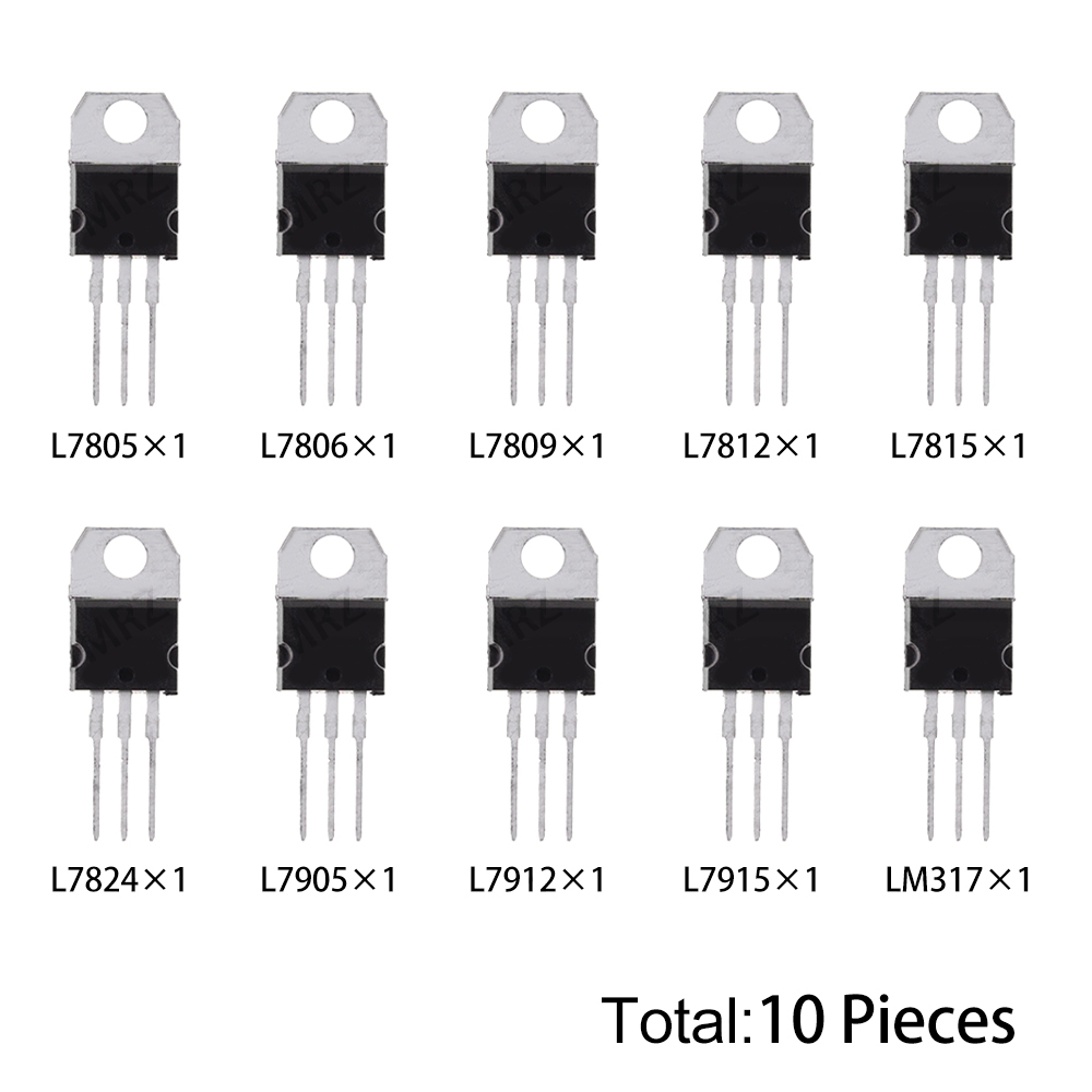 10PCS 10Values L7805 TO-220 Tr - Lm317 Voltage Regulator recension och pris