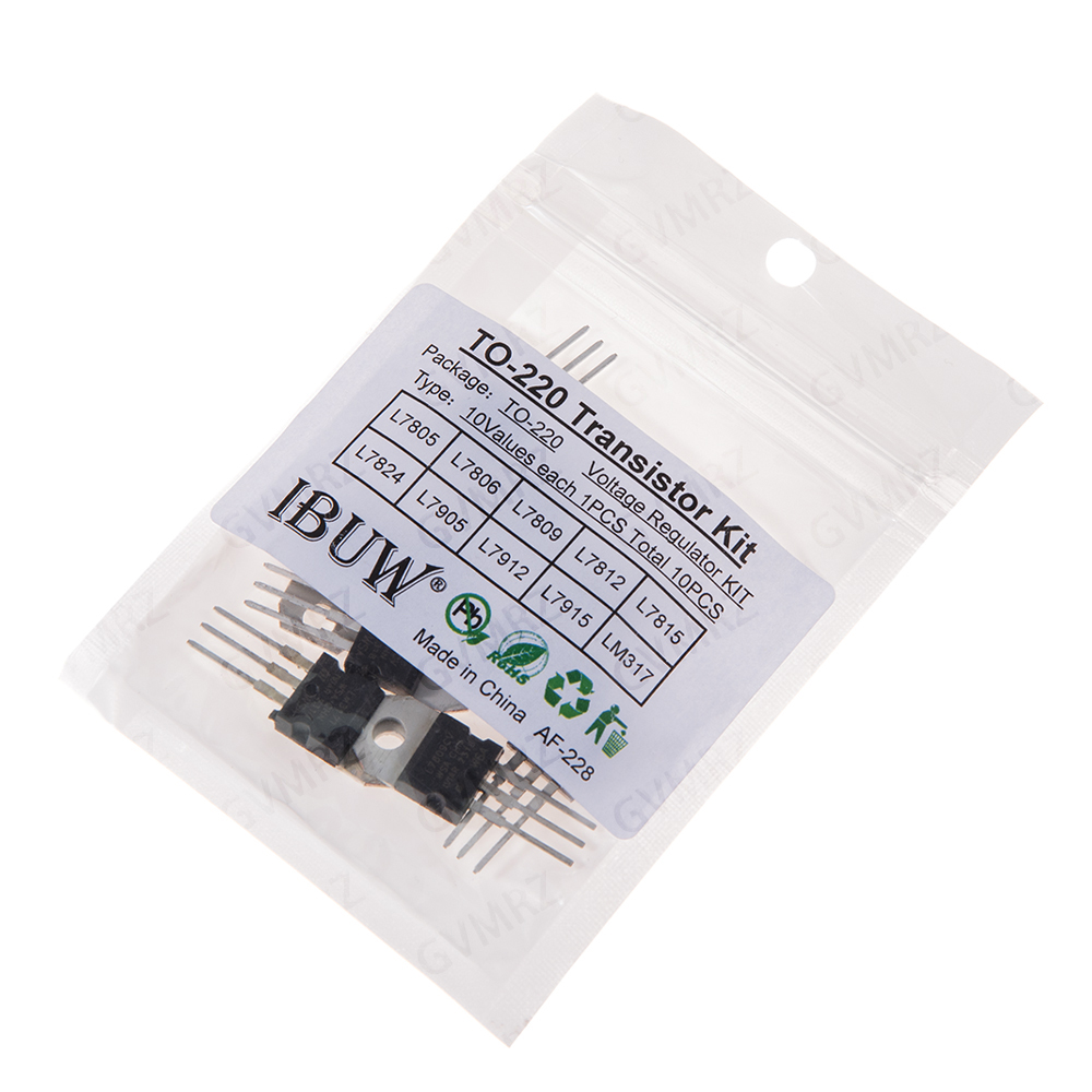 10PCS 10Values L7805 TO-220 Tr - Lm317 Voltage Regulator recension och pris