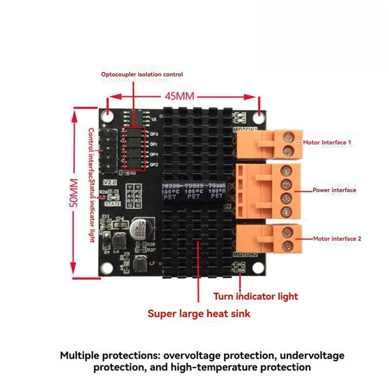 ABJT-DC Brushed Motor Driver M - L298N Motor Driver recension och pris