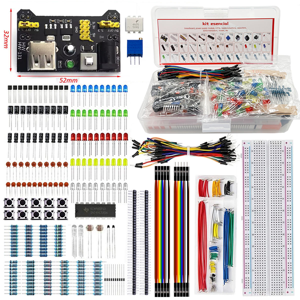 Breadboard 830 Point DIY Elect - Breadboard Jumper Wire recension och pris