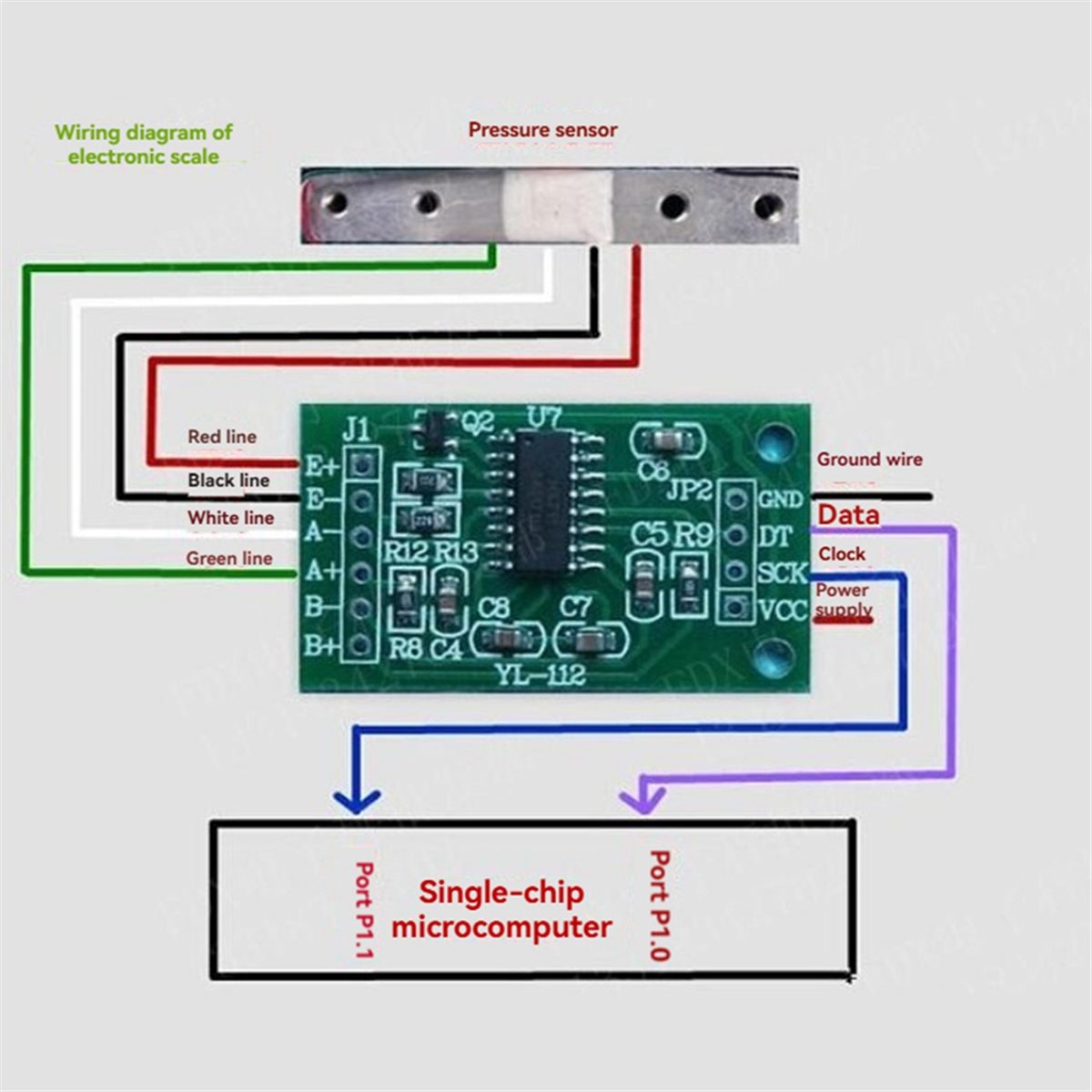 HX711 Load Cell AD Weight Pres - Diy Electronics Load Cell recension och pris