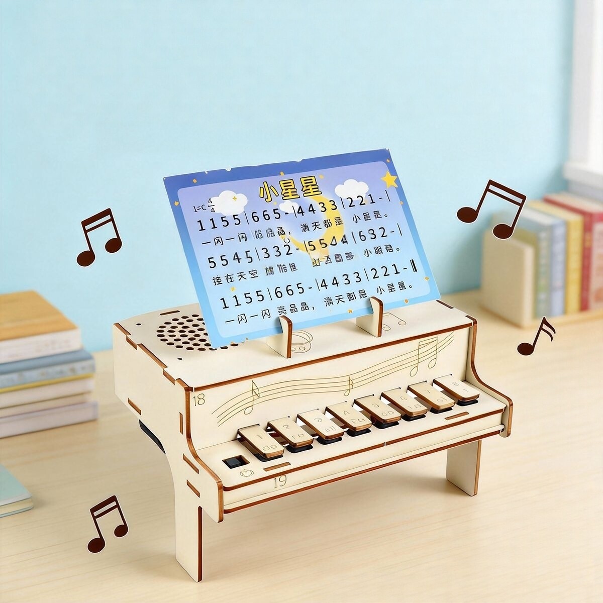 DIY Wooden Electronic Piano Mo - Diy Electronics Learning Kit recension och pris