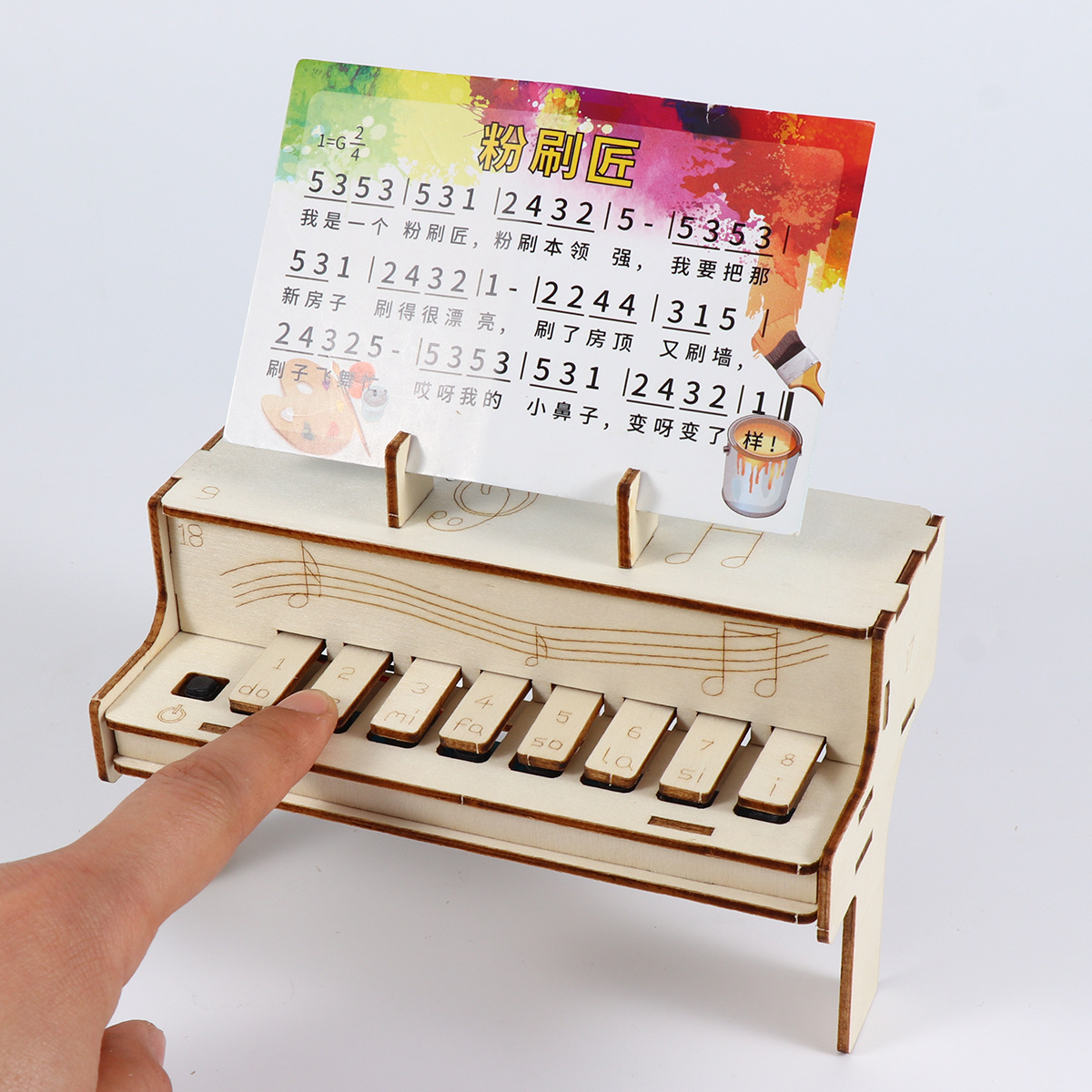 DIY Wooden Electronic Piano Mo - Diy Electronics Learning Kit recension och pris