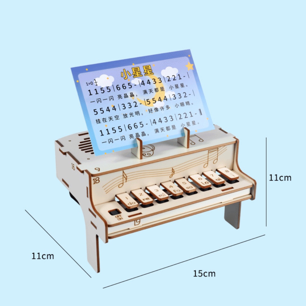 DIY Wooden Electronic Piano Mo - Diy Electronics Learning Kit recension och pris