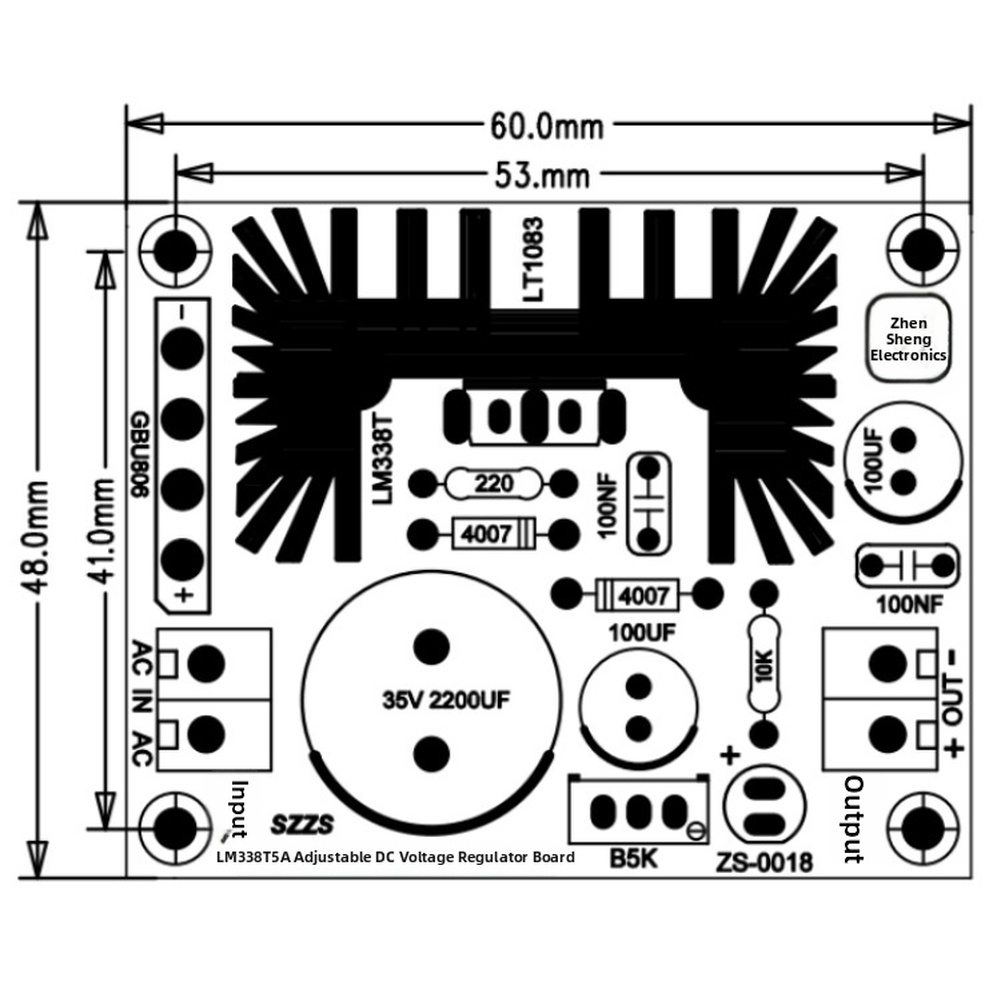 Adjustable DC Linear Regulated - Lm317 Voltage Regulator recension och pris