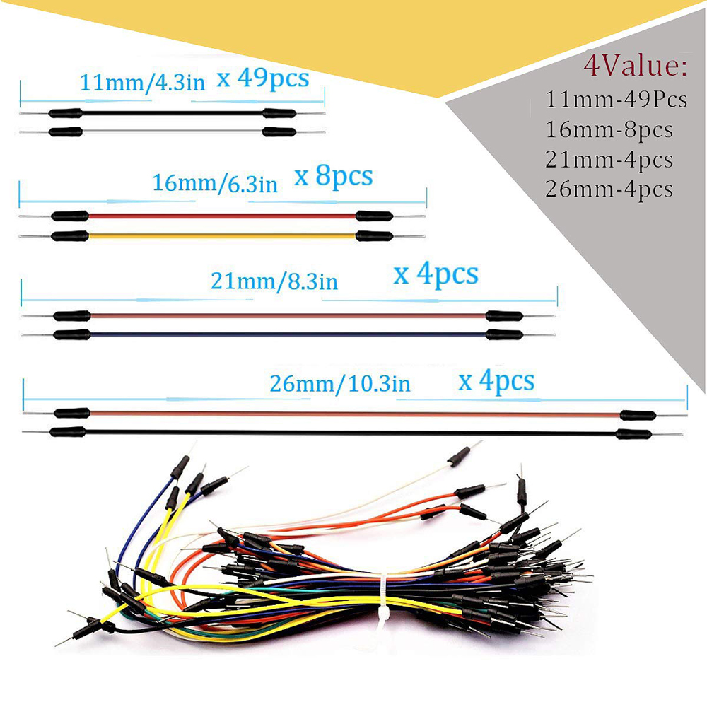 Breadboard Jumper Wire Kit wit - Breadboard Jumper Wire recension och pris